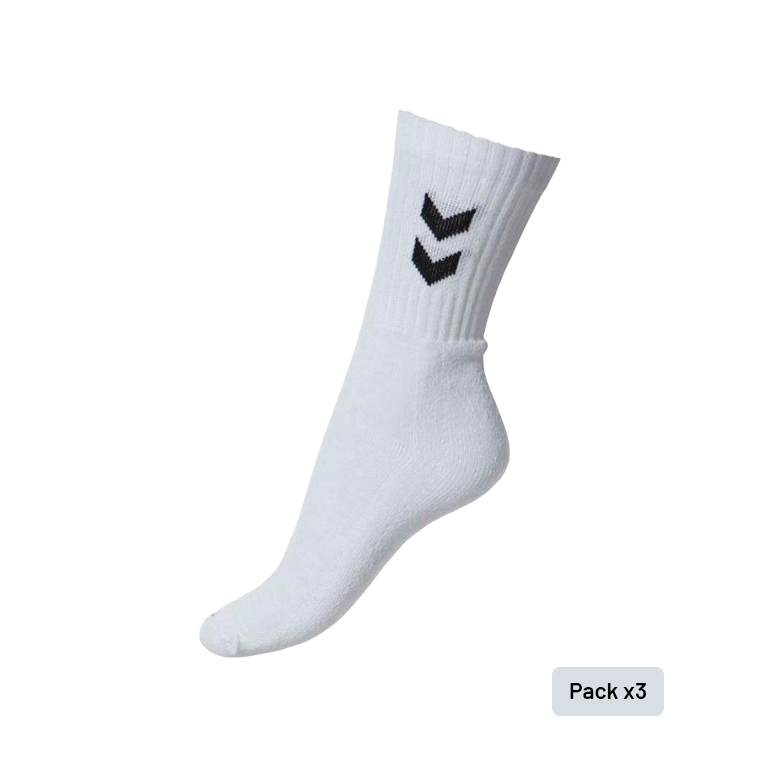 Pack de 3 pares de calcetines blancos de Hummel
